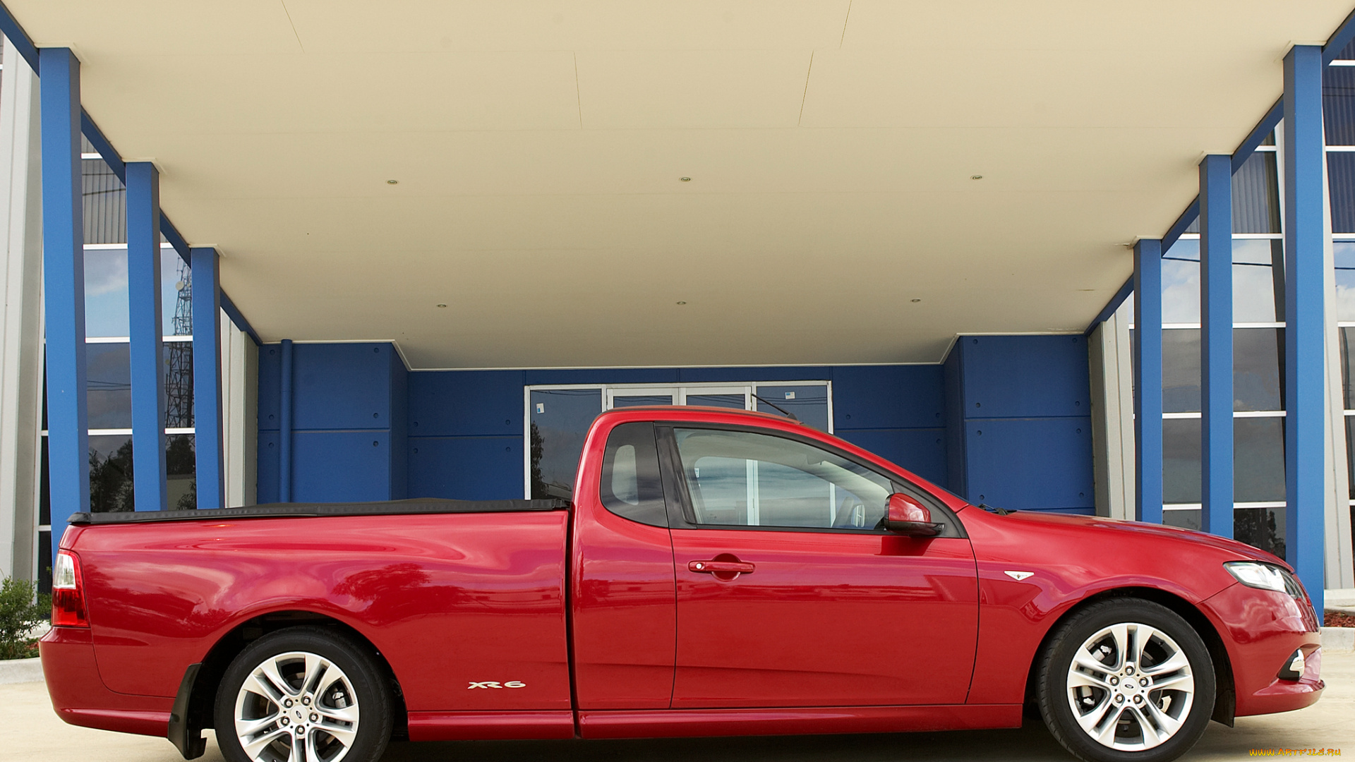 автомобили, ford, ute, красный, fg, xr6, falcon