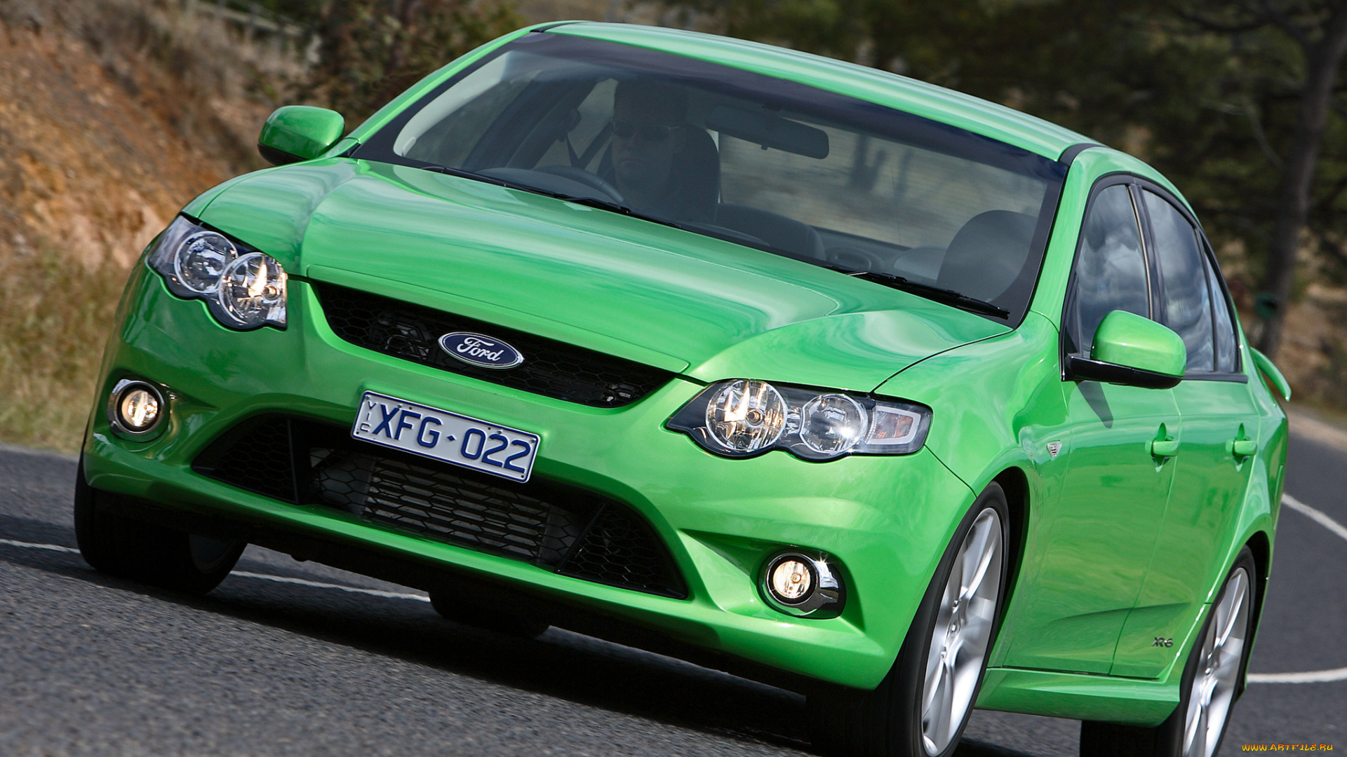 автомобили, ford, зеленый, fg, xr6, turbo, falcon