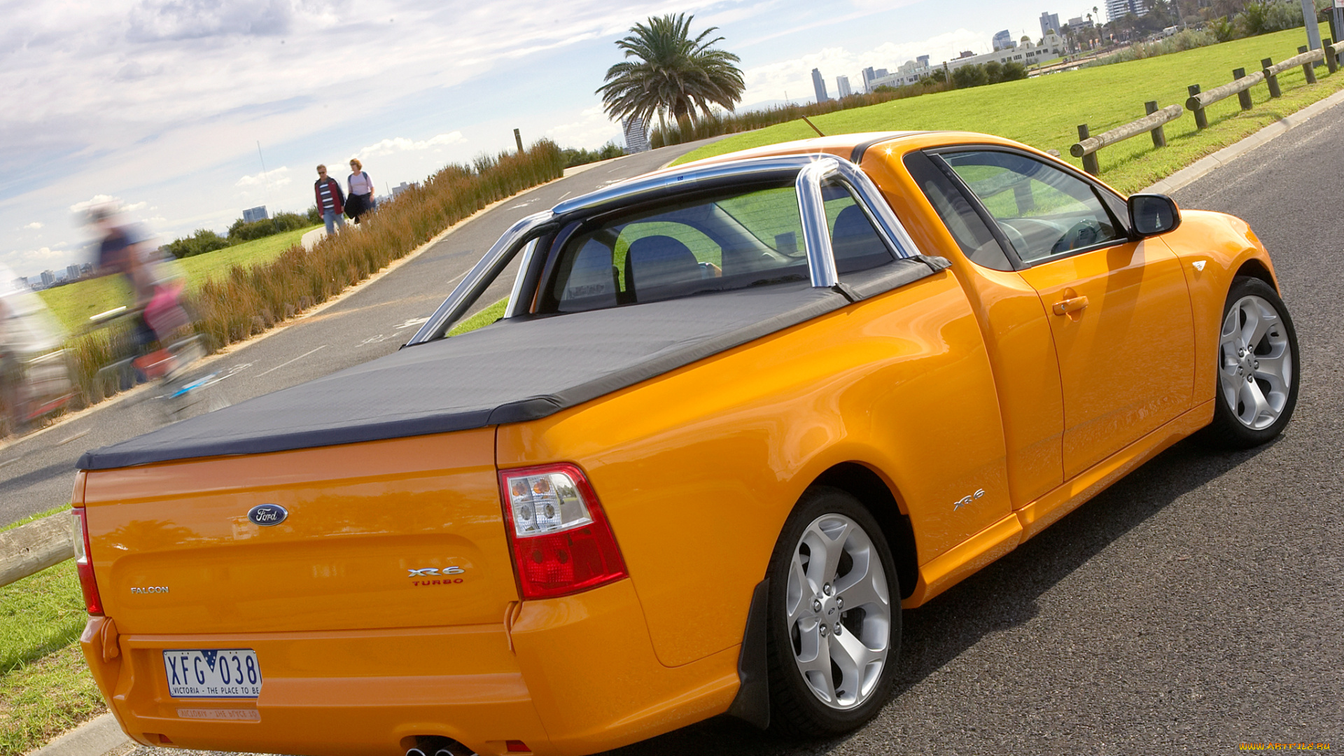 автомобили, ford, желтый, falcon, fg, ute, turbo, xr6