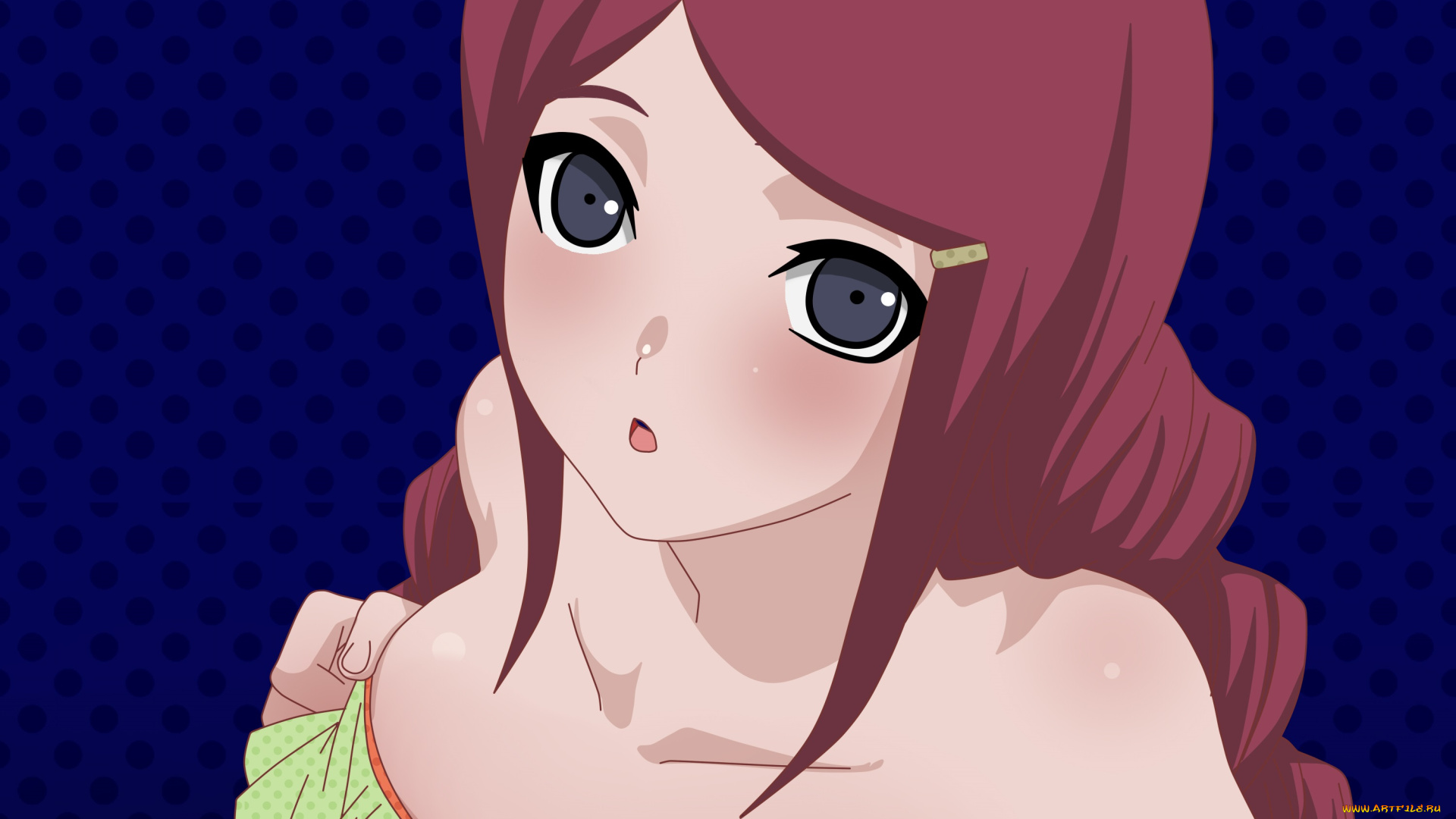 рисованные, люди, взгляд, девушка