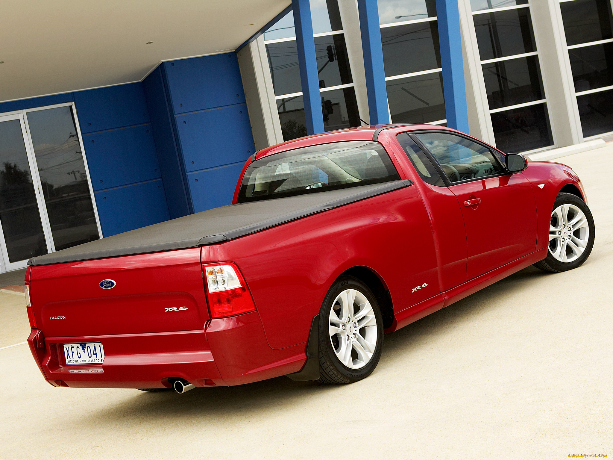 автомобили, ford, красный, fg, xr6, ute, falcon