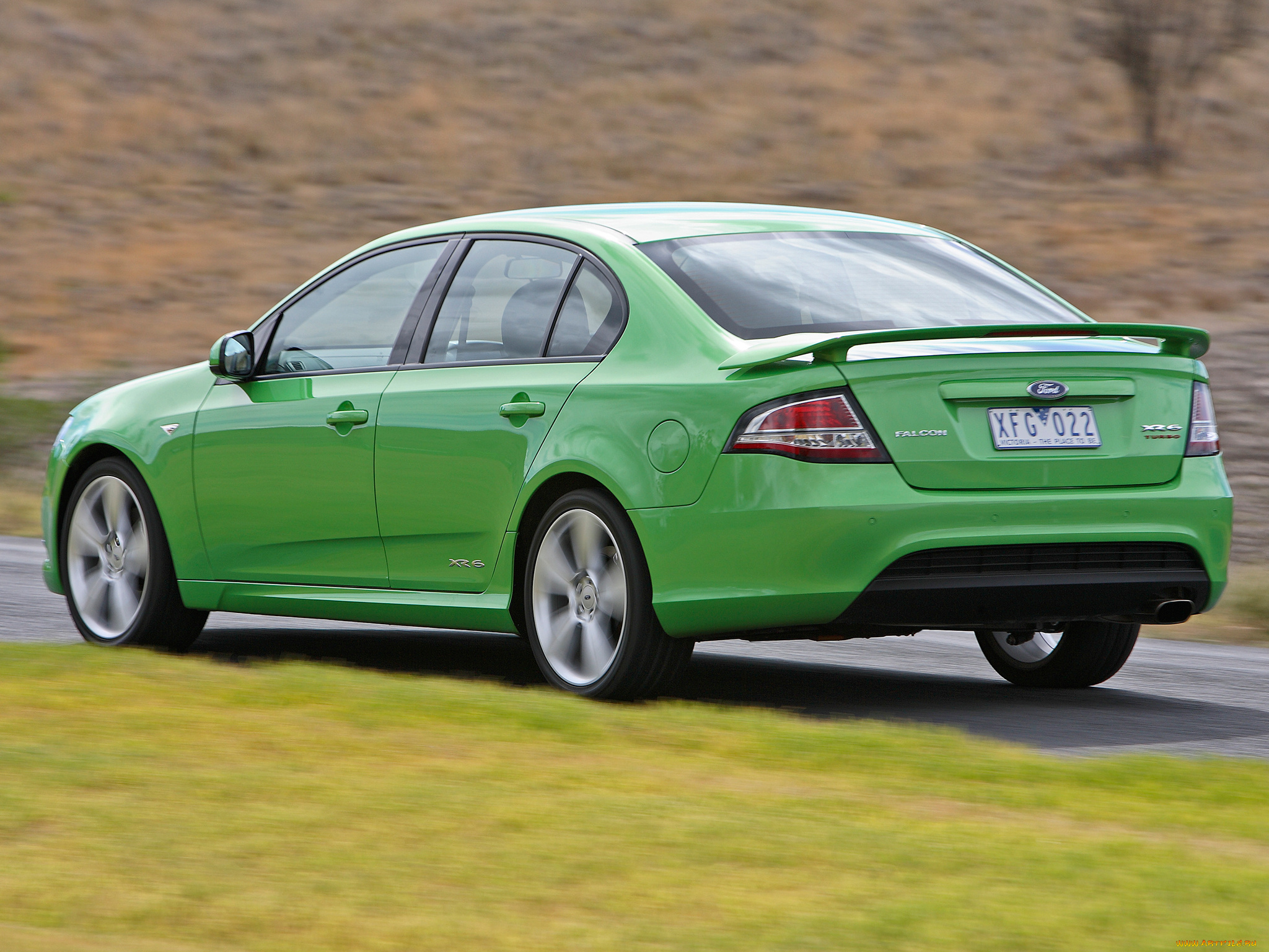 автомобили, ford, turbo, xr6, falcon, зеленый, fg