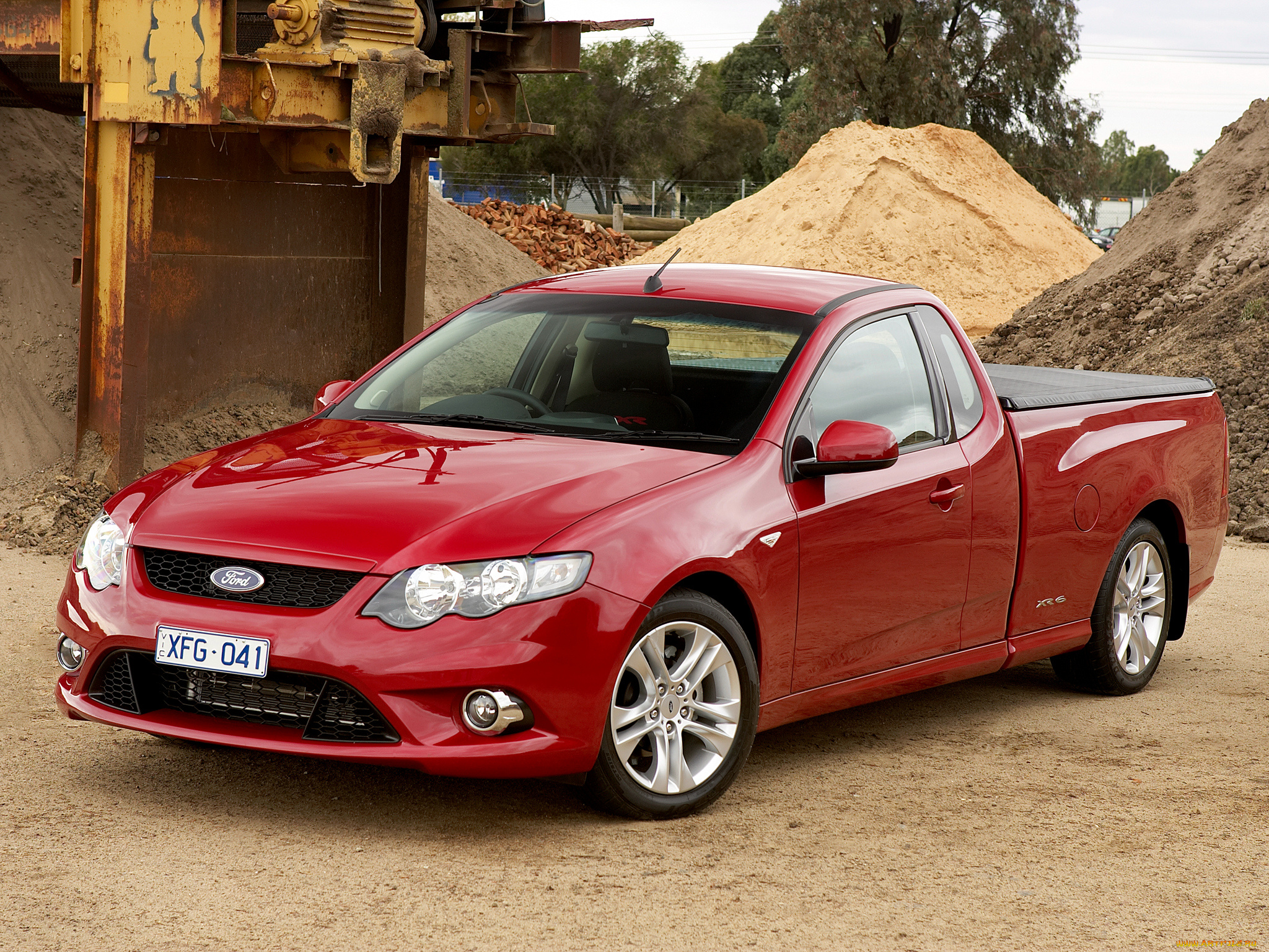 автомобили, ford, ute, falcon, красный, fg, xr6