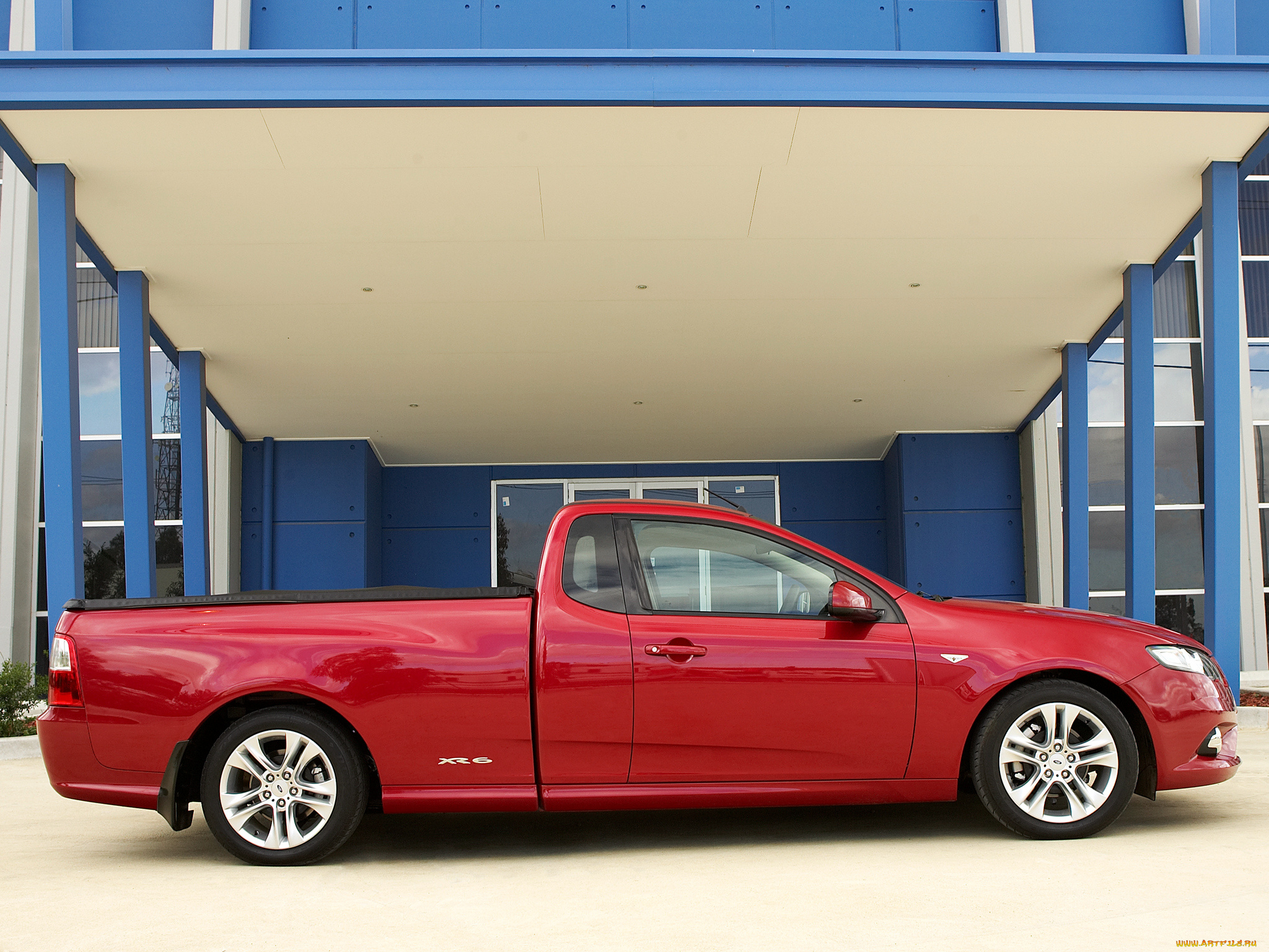автомобили, ford, ute, красный, fg, xr6, falcon