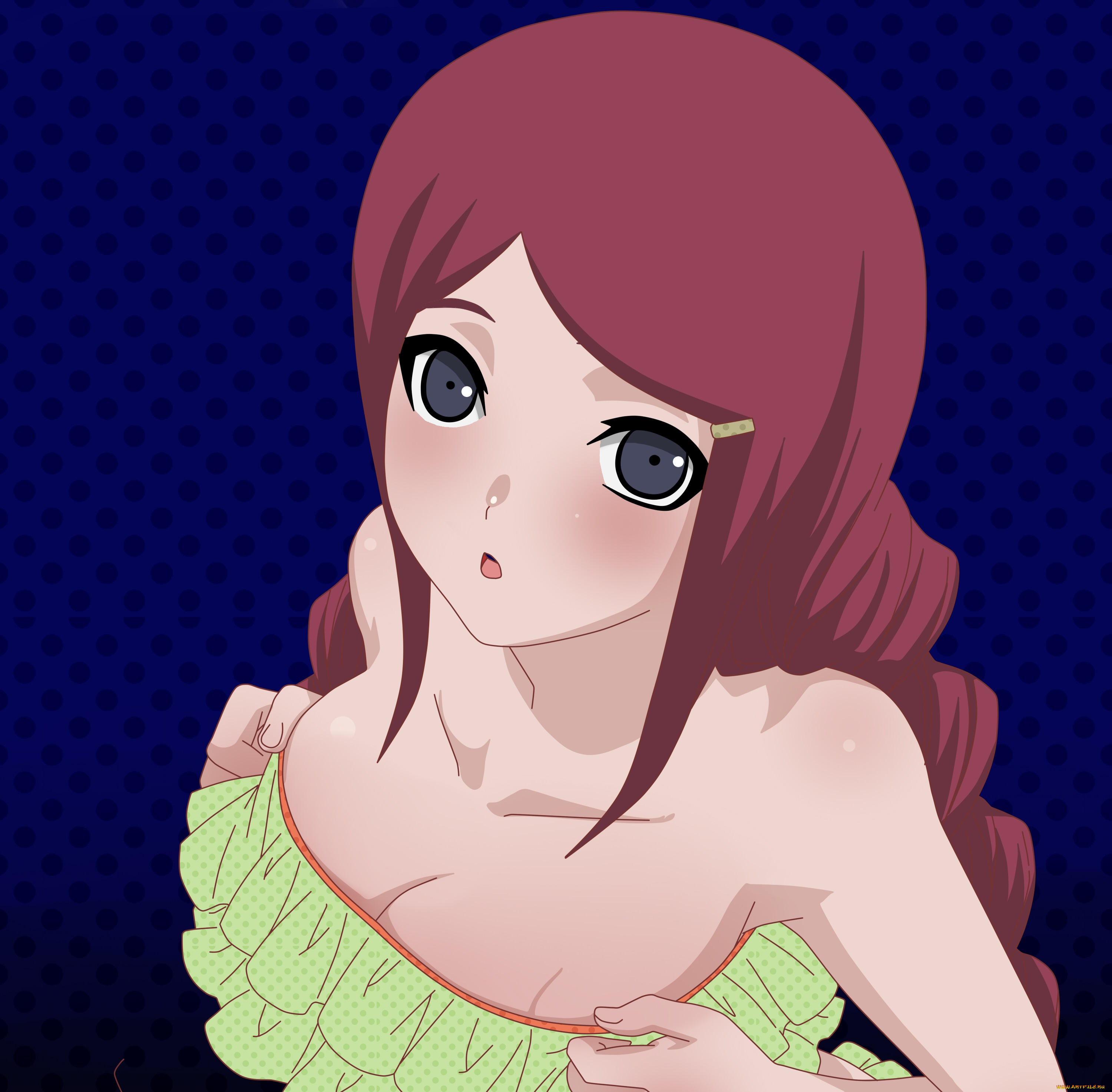 рисованные, люди, взгляд, девушка