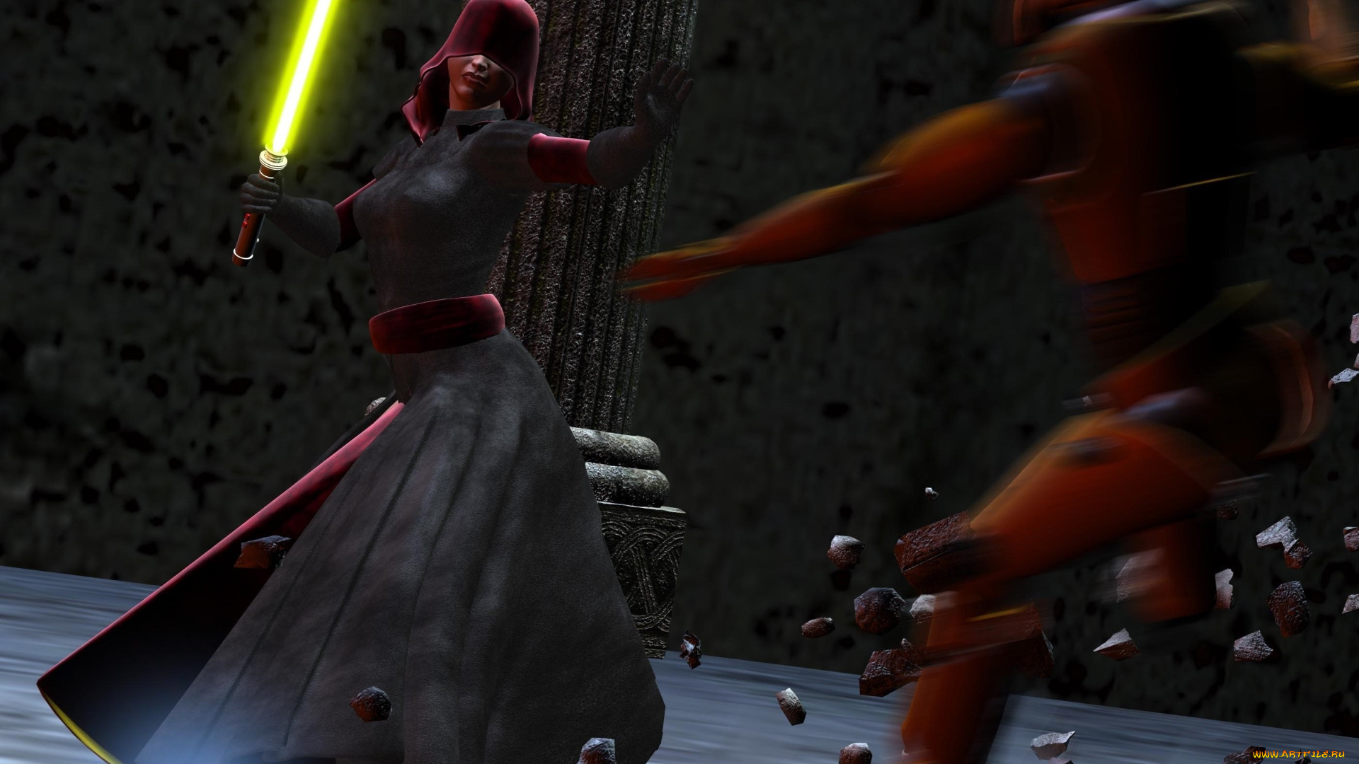 3д, графика, фантазия, , fantasy, оружие, фон, взгляд, девушка