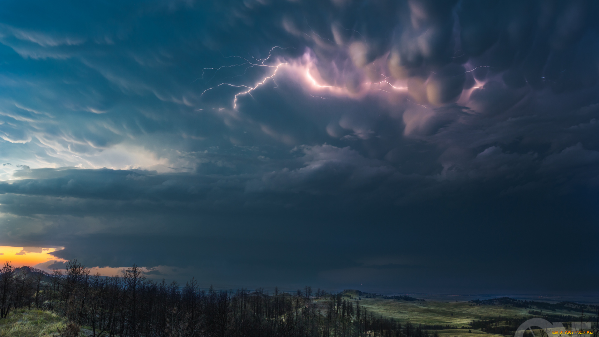 природа, молния, , гроза, гроза, небо, тучи, облака, молнии