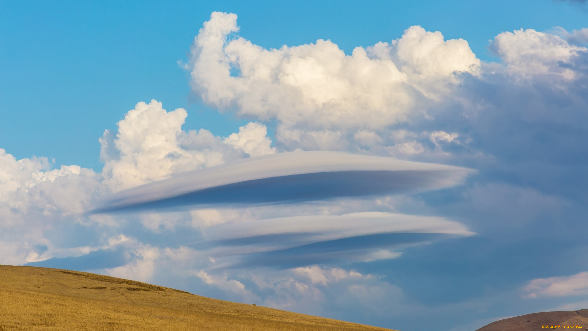 природа, облака, сша, клифорния, холмы, небо