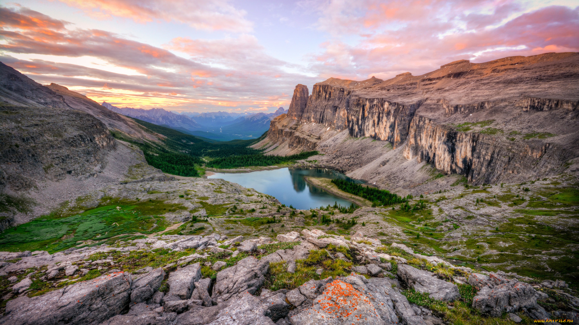 природа, реки, озера, плато, скалы, озеро