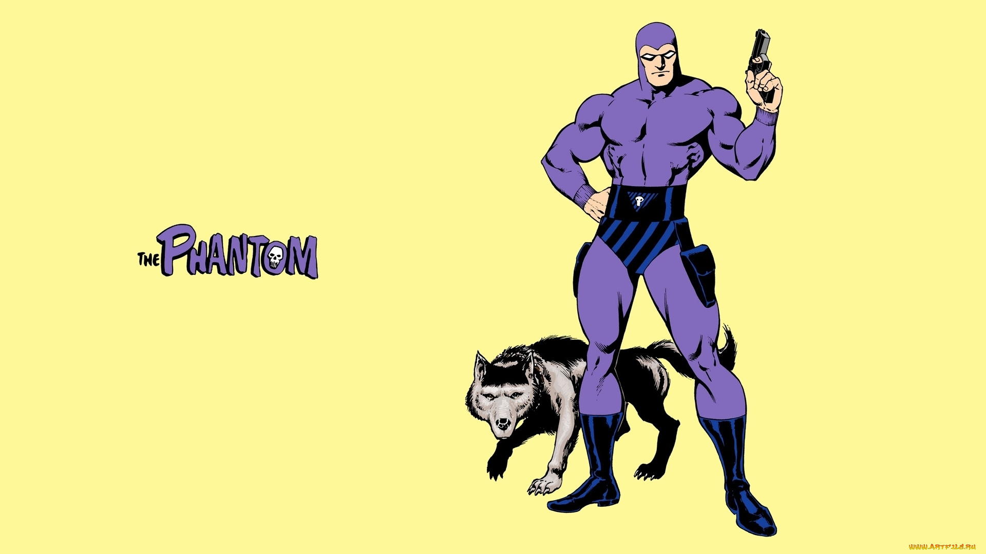 рисованное, комиксы, волк, супермен