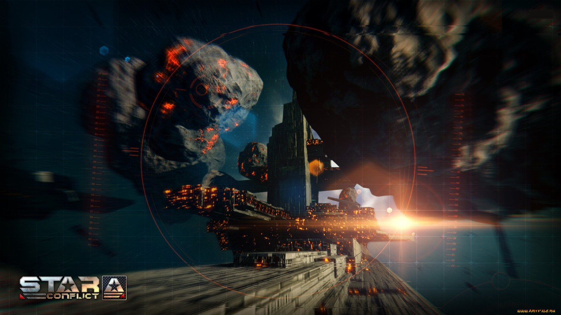 star, conflict, видео, игры, метеориты, космический, корабль