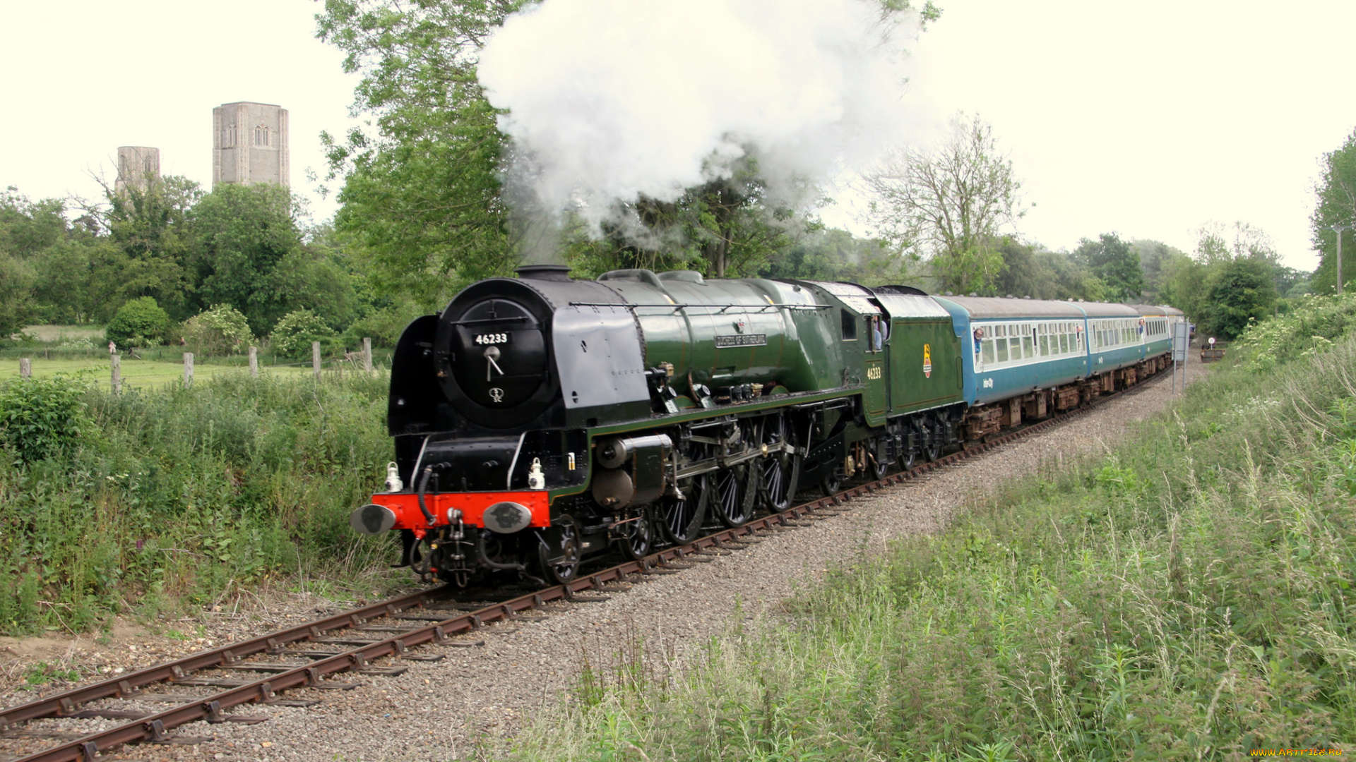 техника, паровозы, дорога, железная, паровоз, рельсы