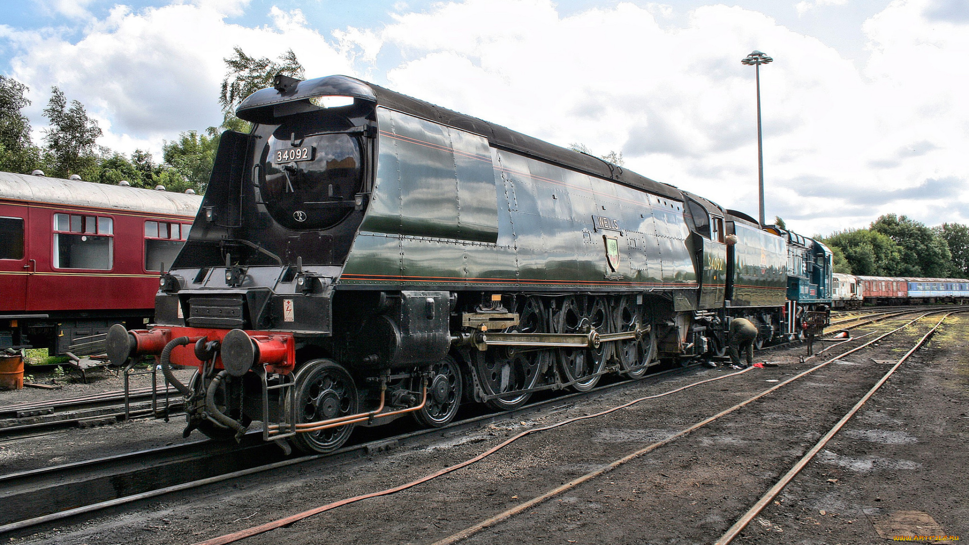 техника, паровозы, рельсы, дорога, железная, паровоз