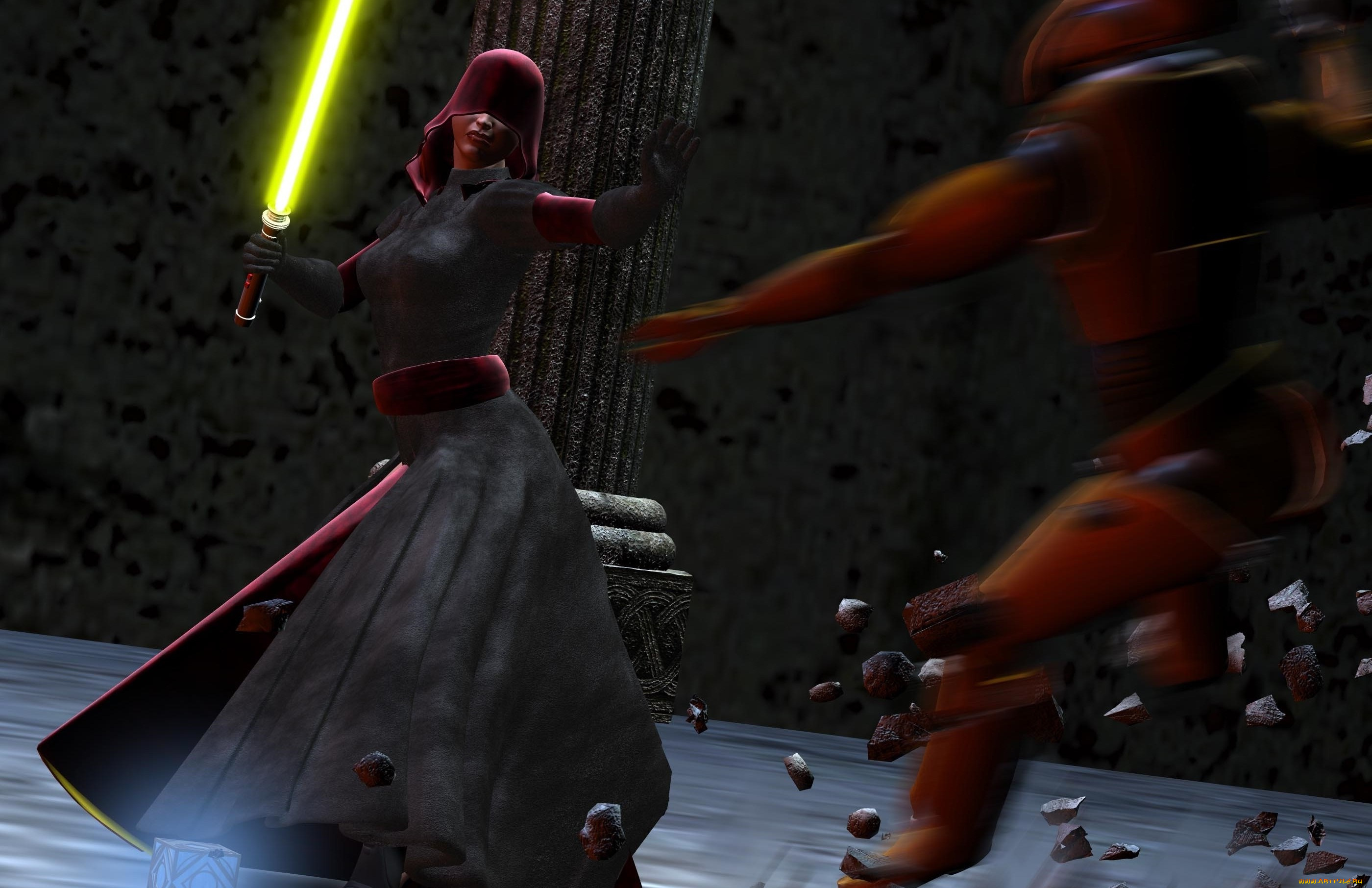 3д, графика, фантазия, , fantasy, оружие, фон, взгляд, девушка