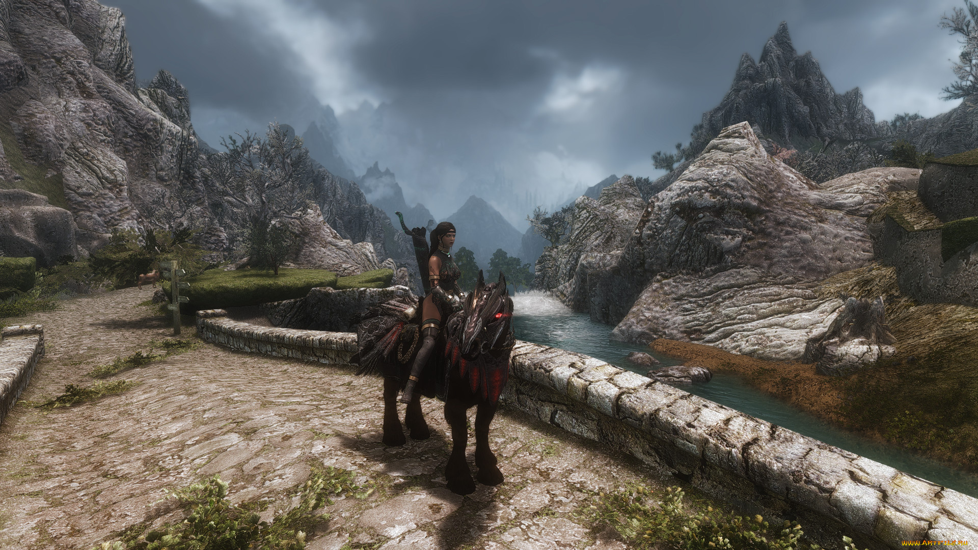 3д, графика, амазонки, , amazon, фон, взгляд, девушка