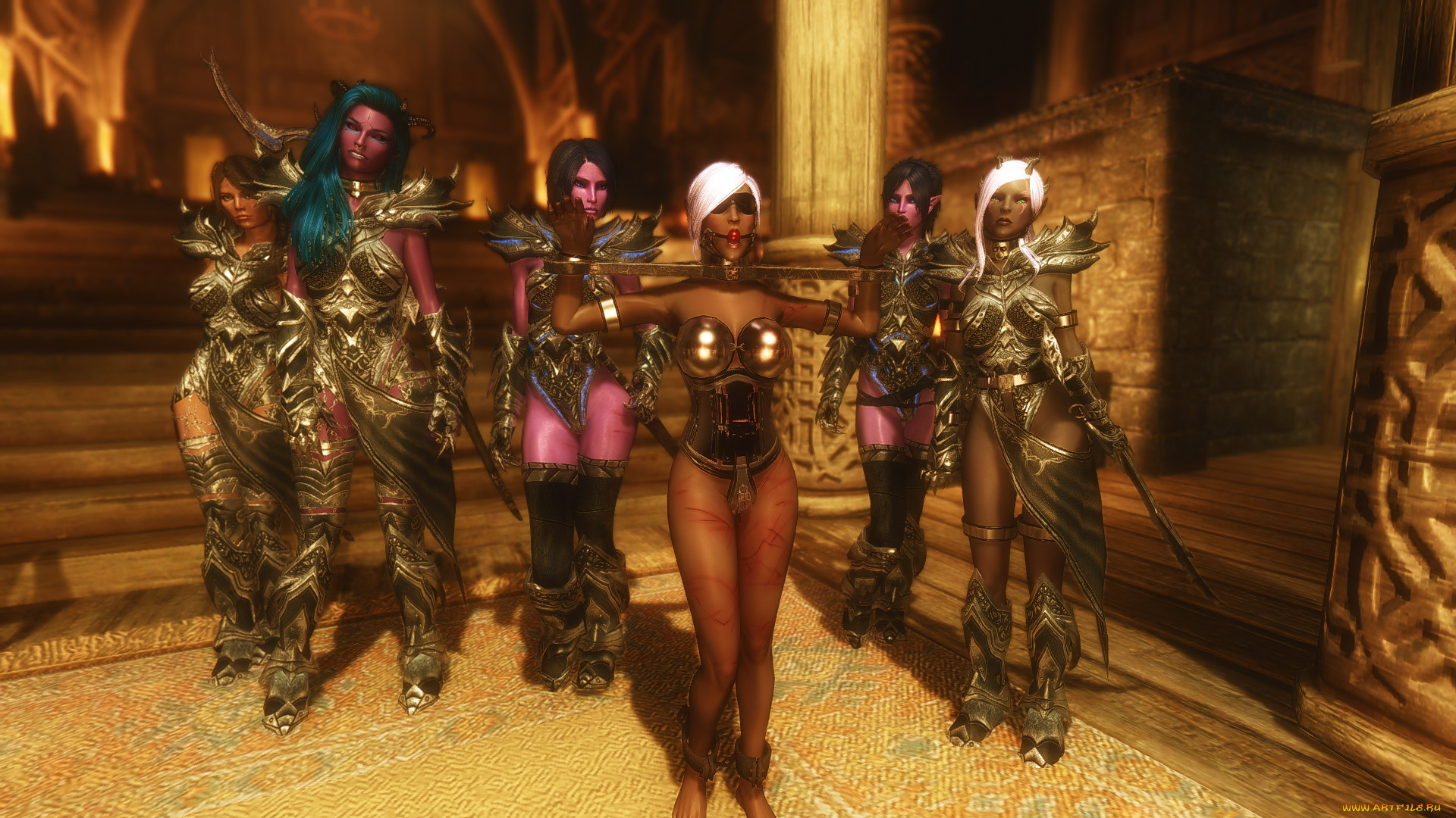 3д, графика, фантазия, , fantasy, фон, девушка, взгляд