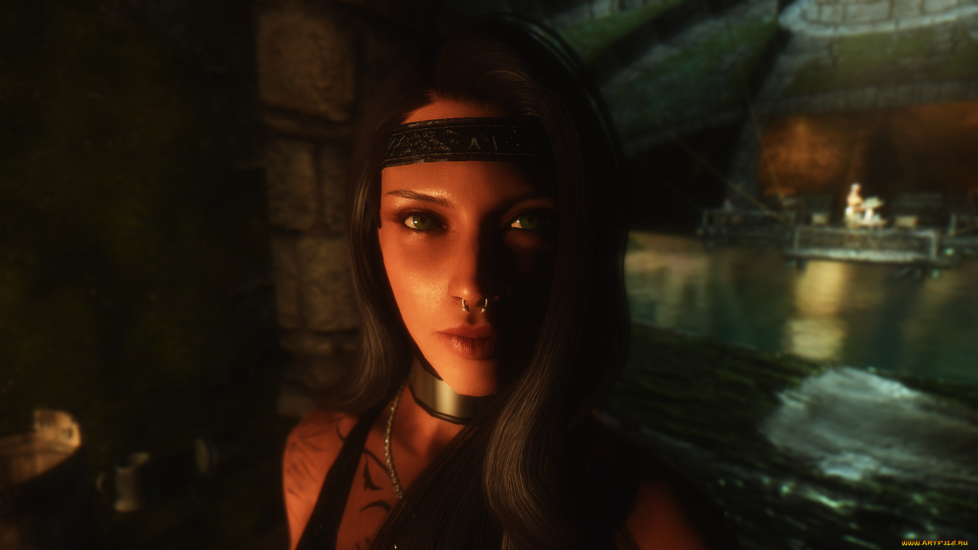 3д, графика, фантазия, , fantasy, фон, взгляд, девушка