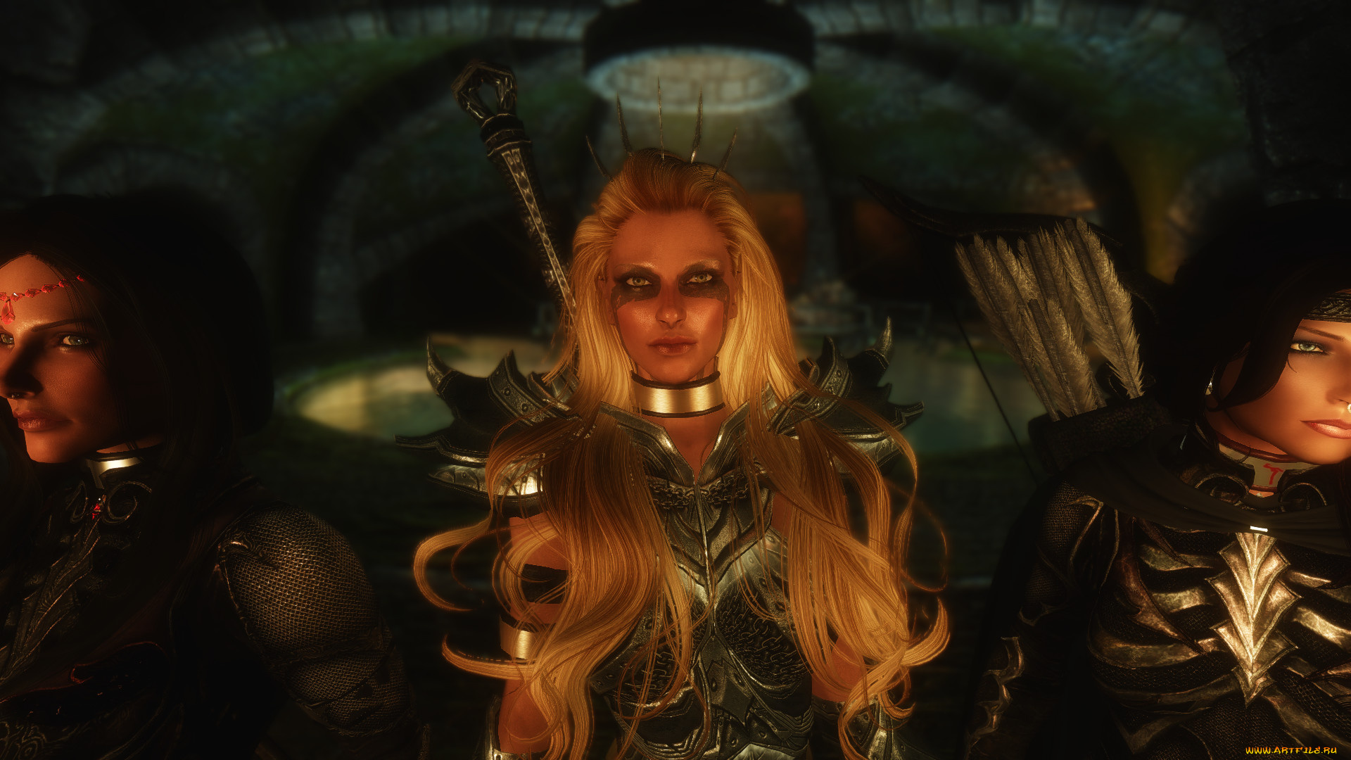 3д, графика, фантазия, , fantasy, фон, взгляд, девушка