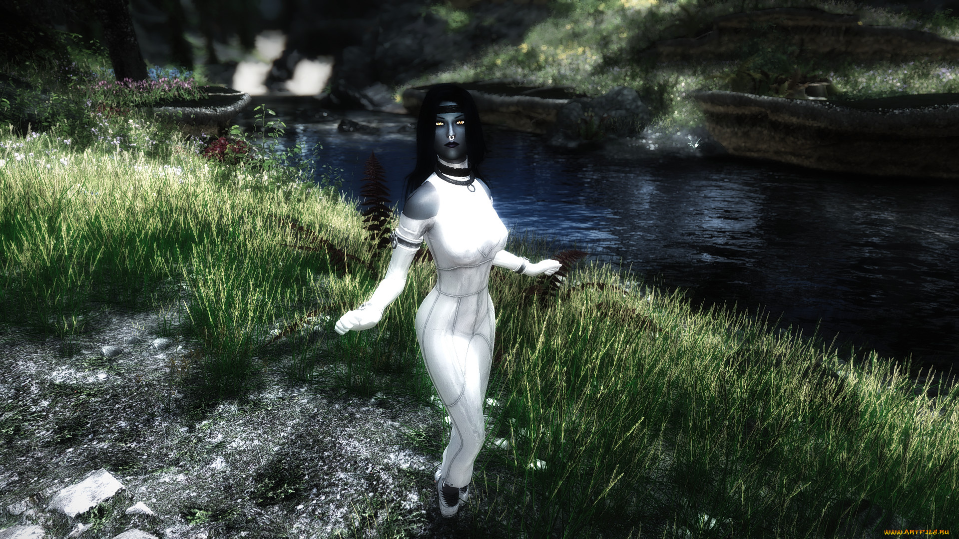 3д, графика, фантазия, , fantasy, фон, взгляд, девушка