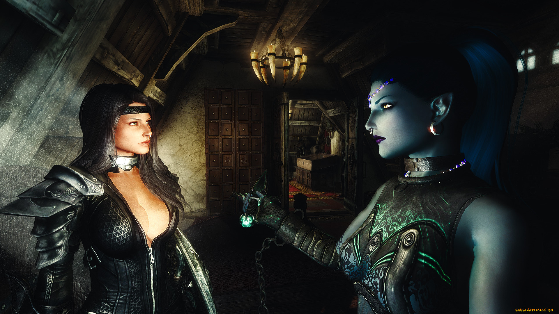 3д, графика, фантазия, , fantasy, фон, взгляд, девушка