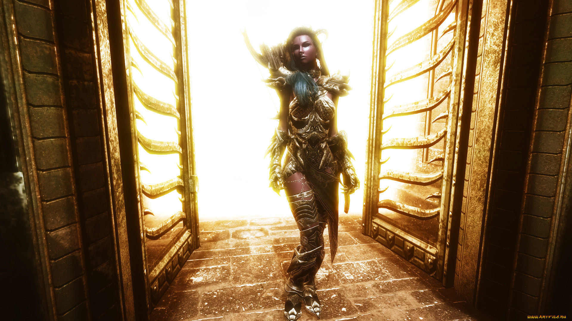 3д, графика, фантазия, , fantasy, взгляд, фон, девушка