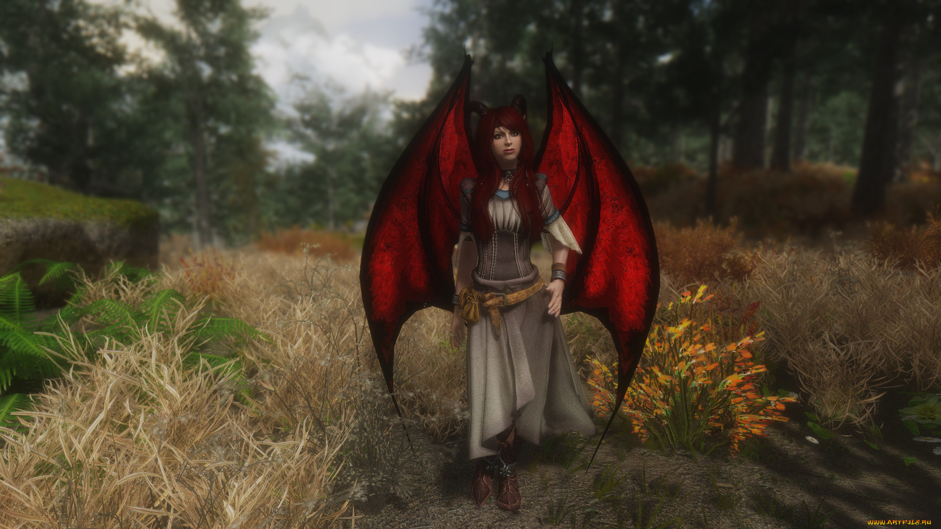 3д, графика, существа, , creatures, девушка, фон, взгляд