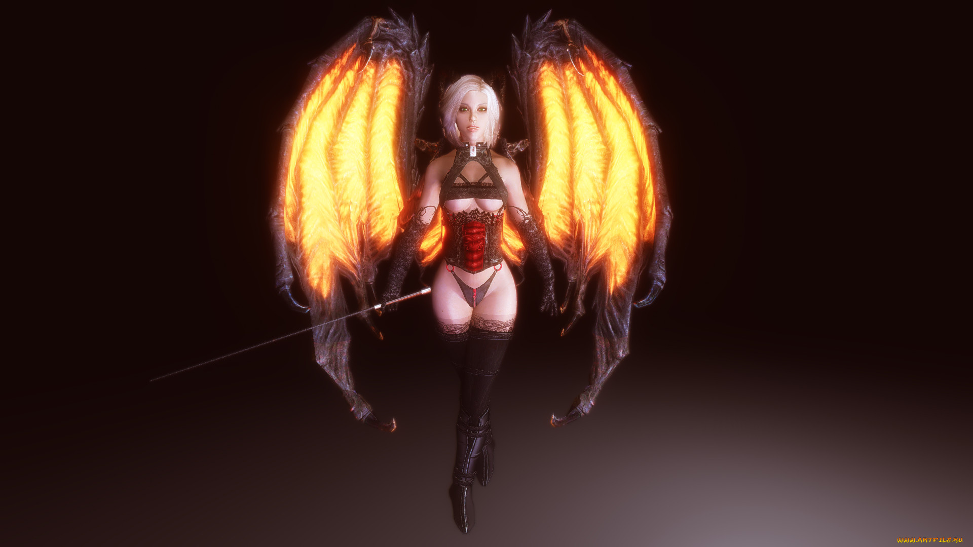 3д, графика, существа, , creatures, фон, взгляд, девушка