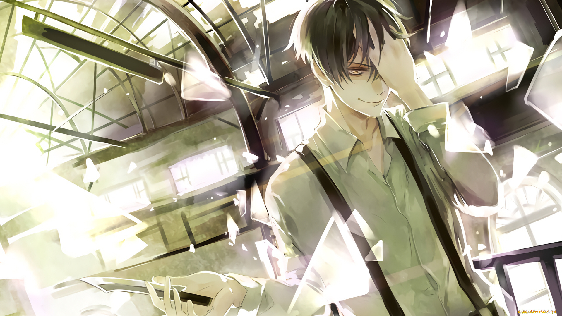 аниме, 91, days, парень