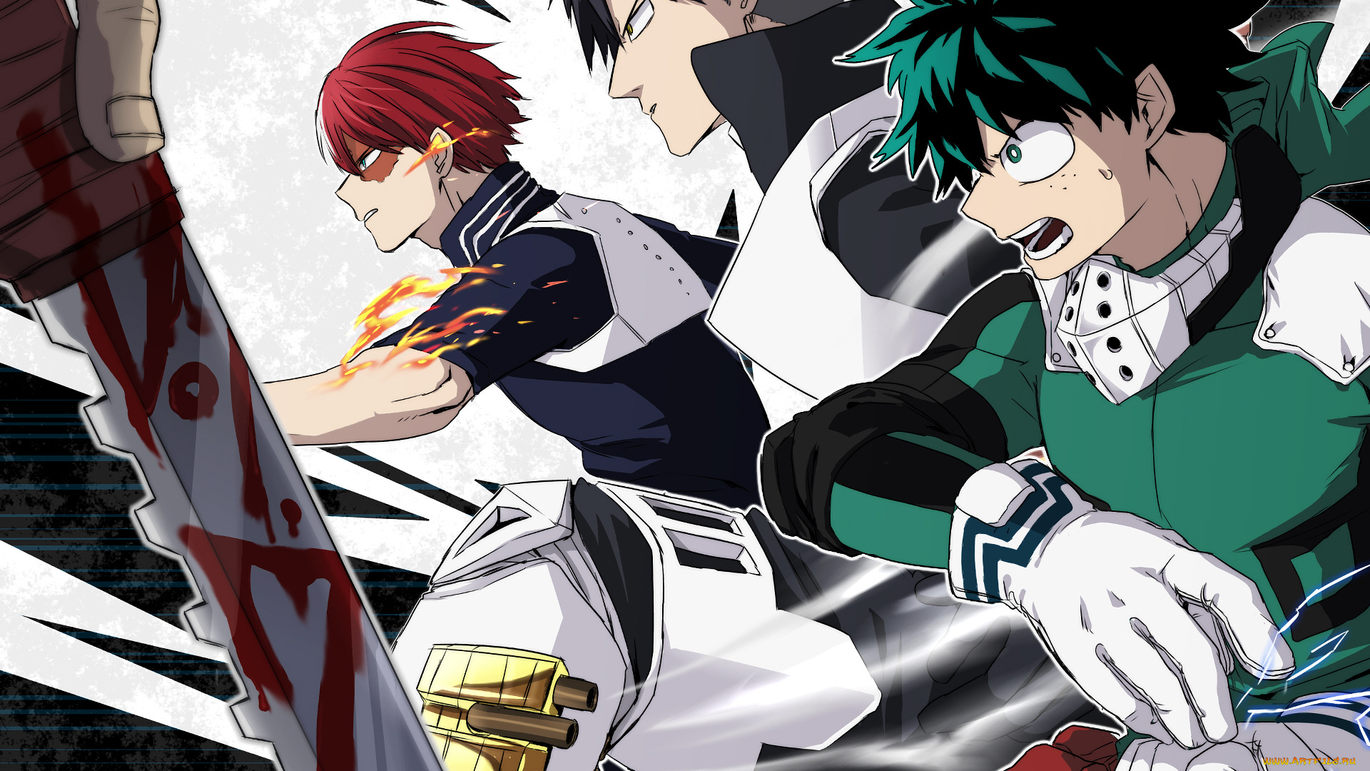 аниме, boku, no, hero, academia, моя, геройская, академия