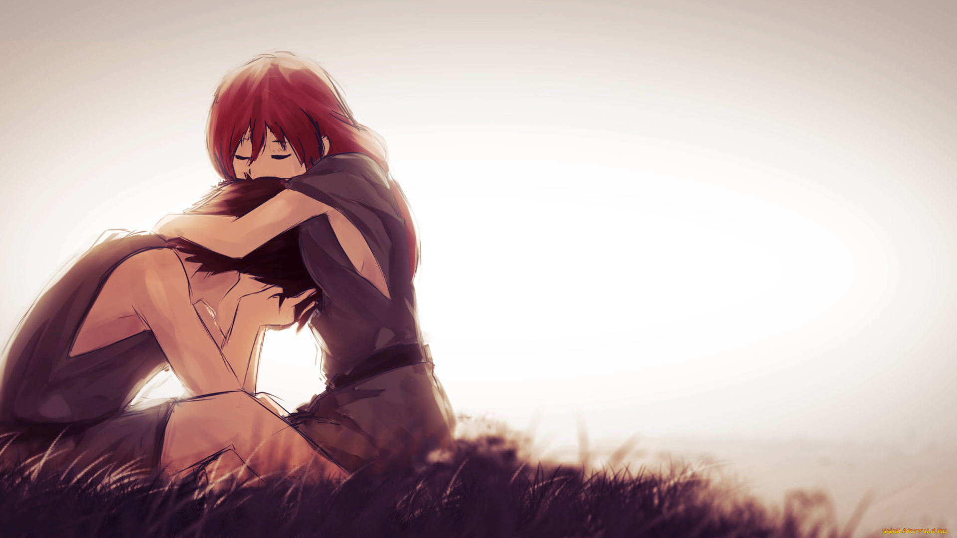 аниме, hai, to, gensou, no, grimgar, двое