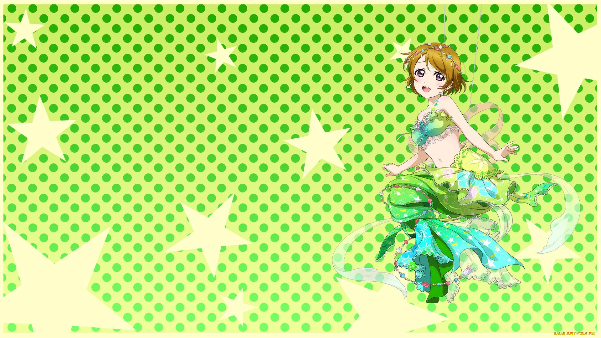 аниме, love, live, , school, idol, project, фон, девушка, взгляд