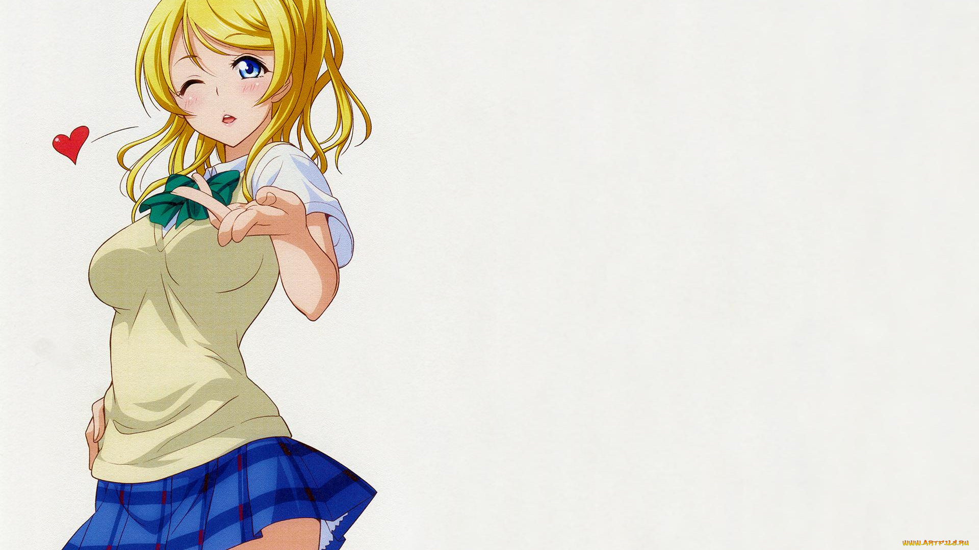 аниме, love, live, , school, idol, project, фон, взгляд, девушка