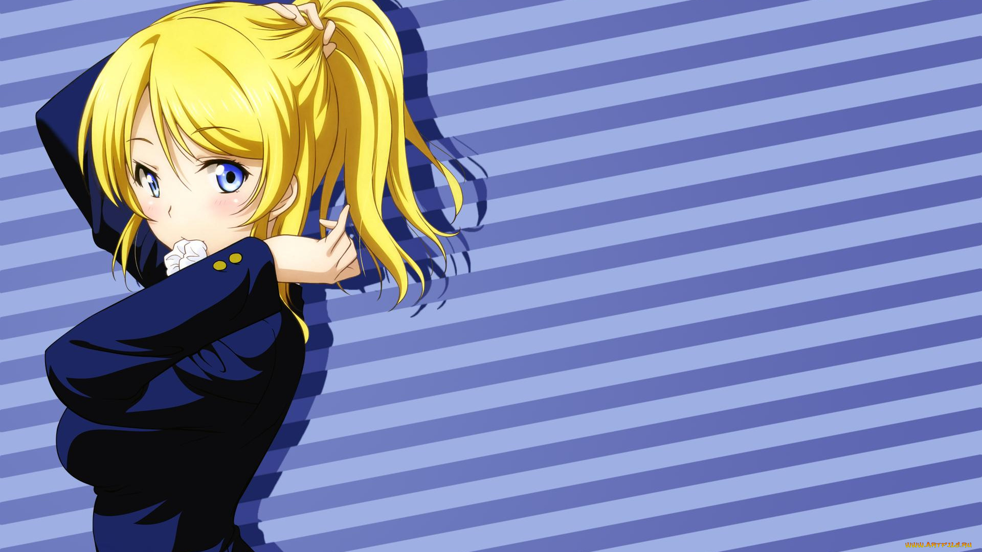 аниме, love, live, , school, idol, project, фон, взгляд, девушка