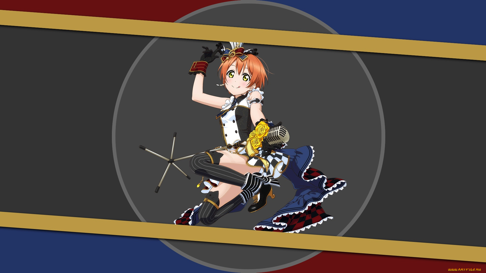 аниме, love, live, , school, idol, project, фон, взгляд, девушка