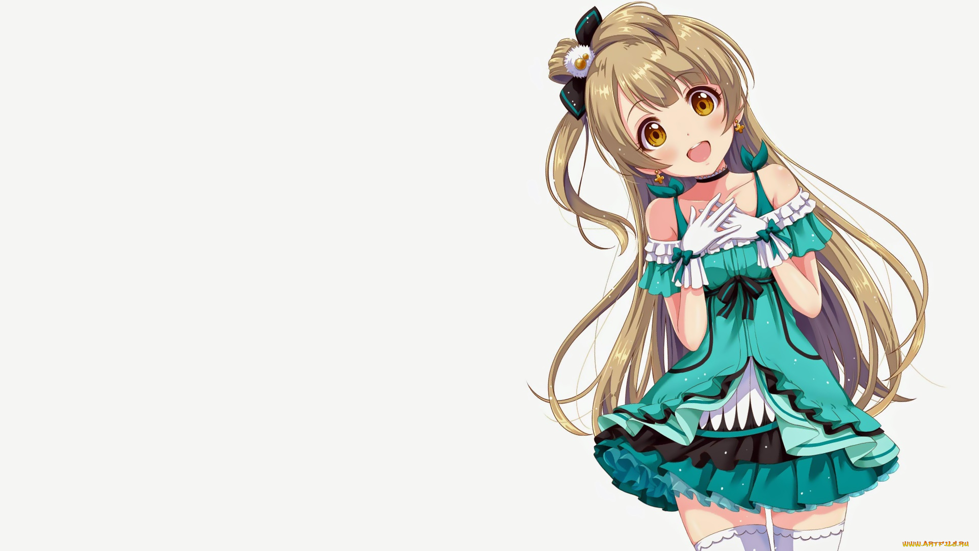 аниме, love, live, , school, idol, project, взгляд, фон, девушка