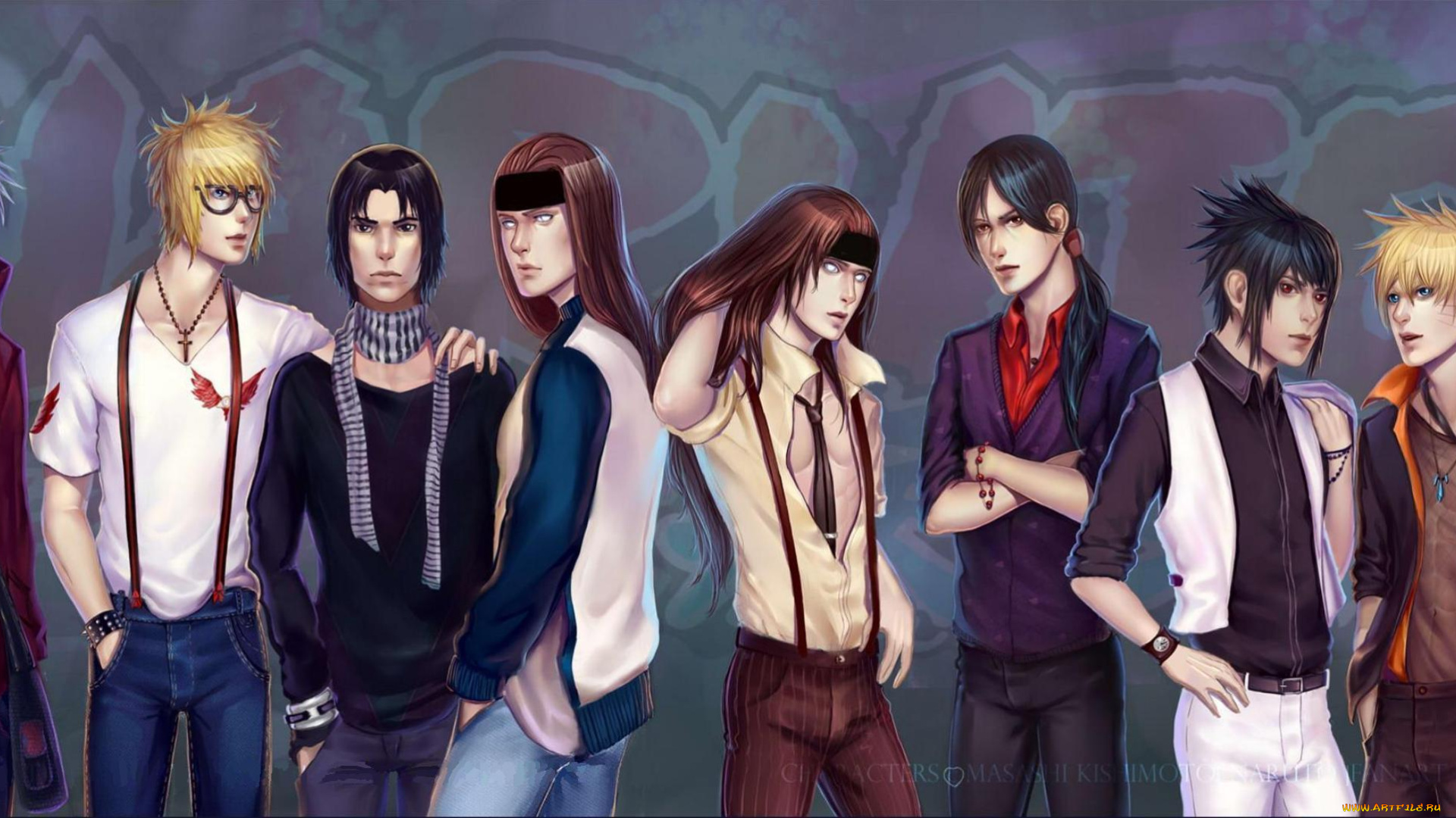 аниме, naruto, нейджи, шикамару, какаши, итачи, минато, саске, наруто, шикаку, персонажи