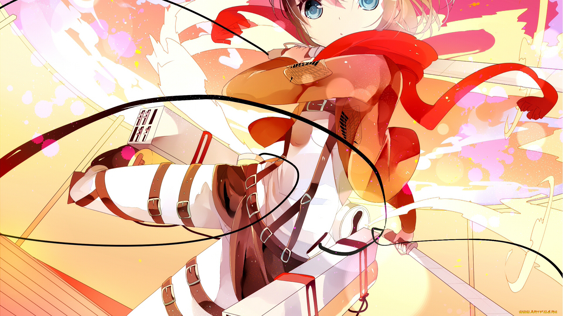 аниме, shingeki, no, kyojin, атака, титанов