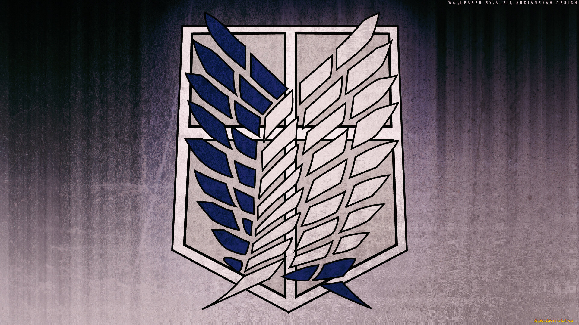 аниме, shingeki, no, kyojin, эмблема