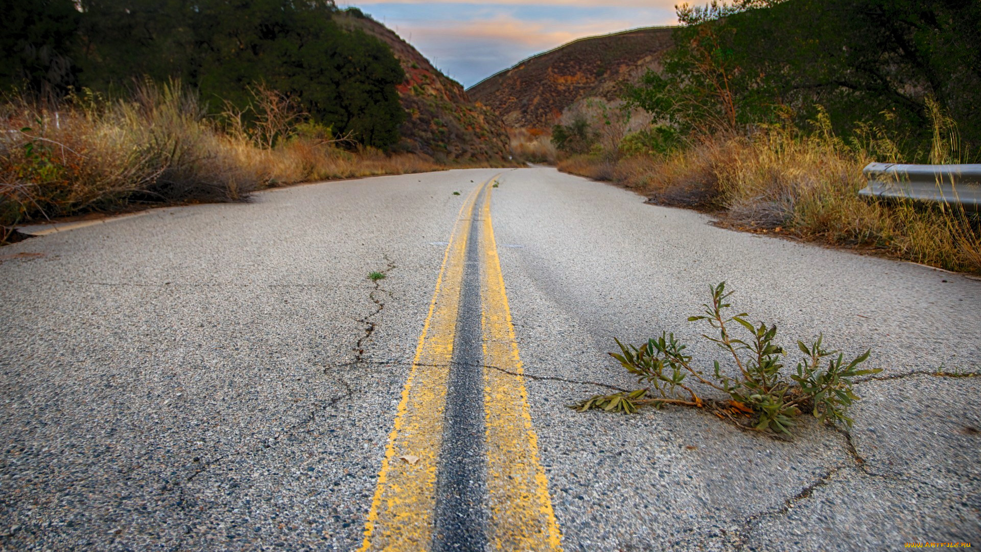 природа, дороги, шоссе, заброшенное, забытое