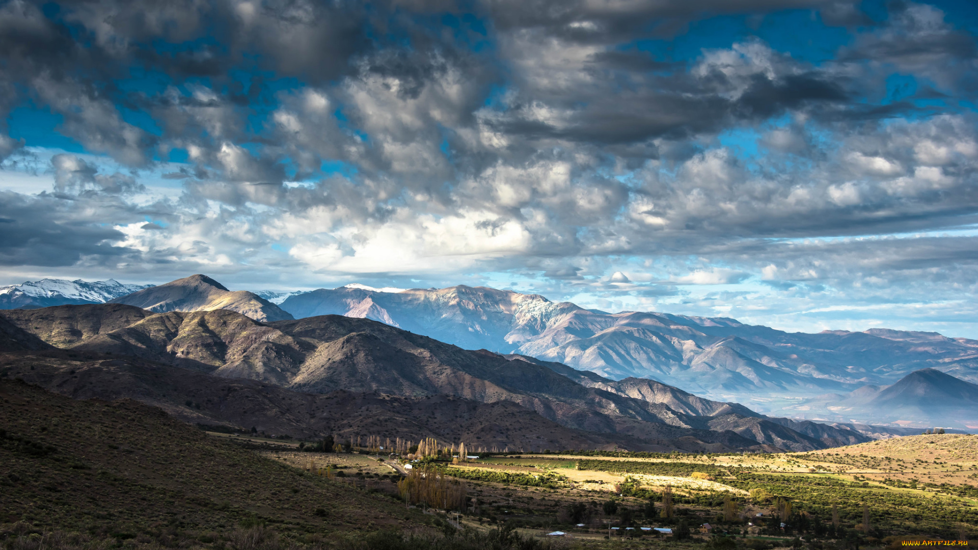 природа, горы, простор