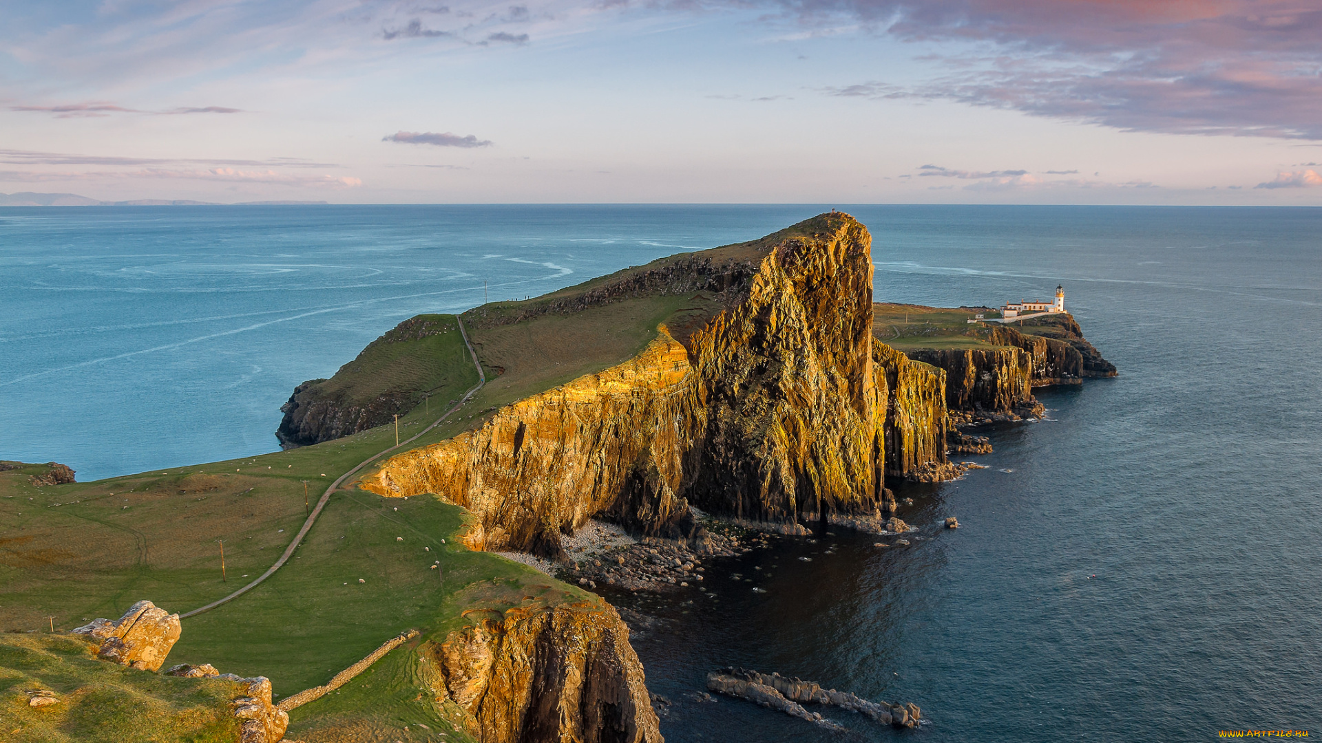 природа, побережье, простор
