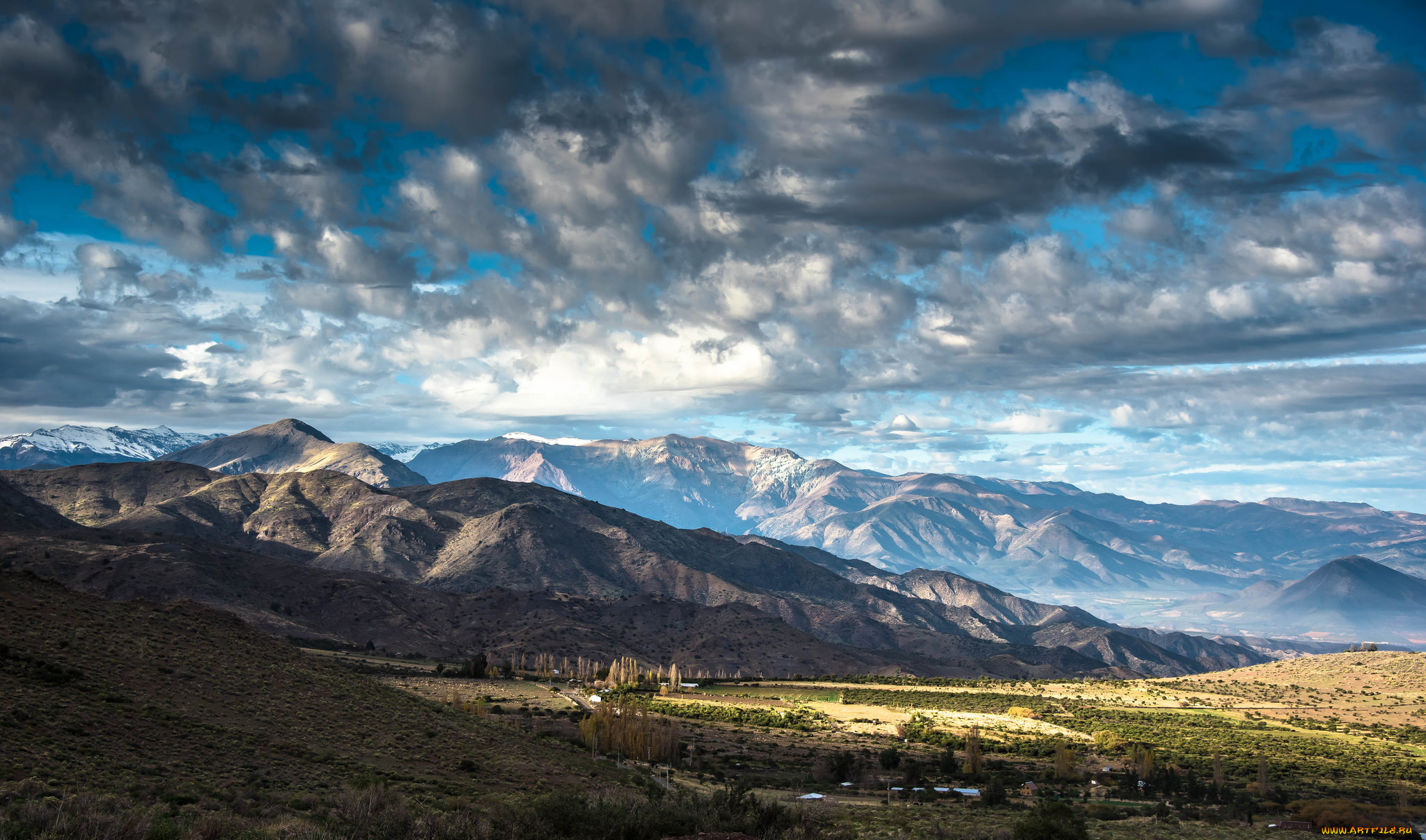 природа, горы, простор