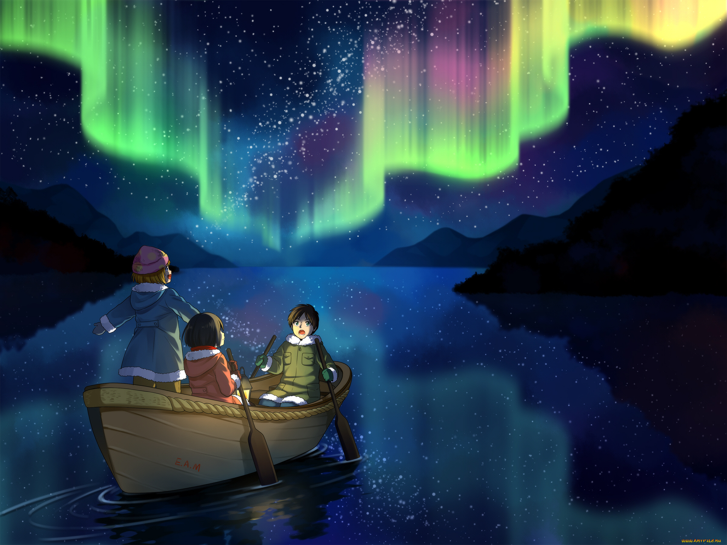 аниме, shingeki, no, kyojin, дети