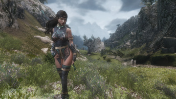 обоя 3д графика, фантазия , fantasy, взгляд, фон, девушка