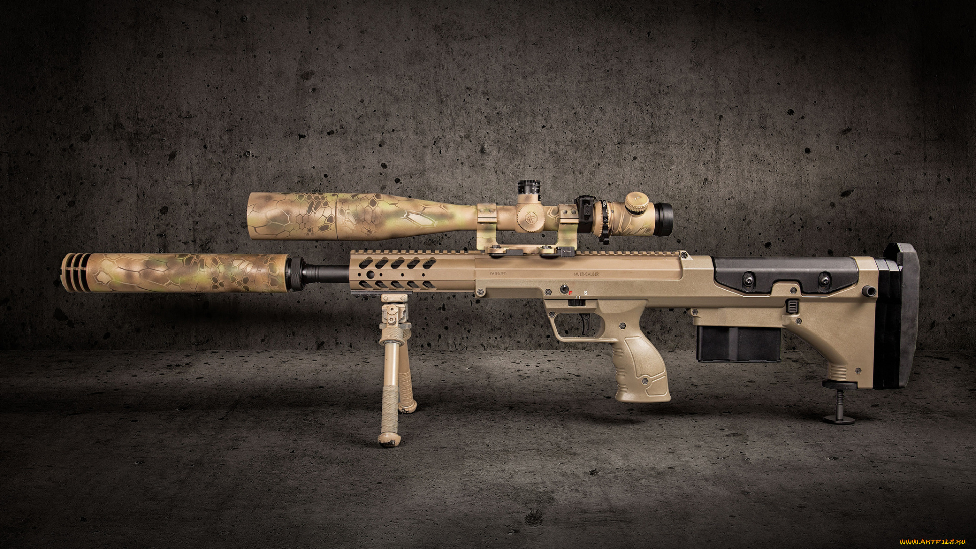 desert, tech, srs, оружие, снайперская, винтовка, ствол