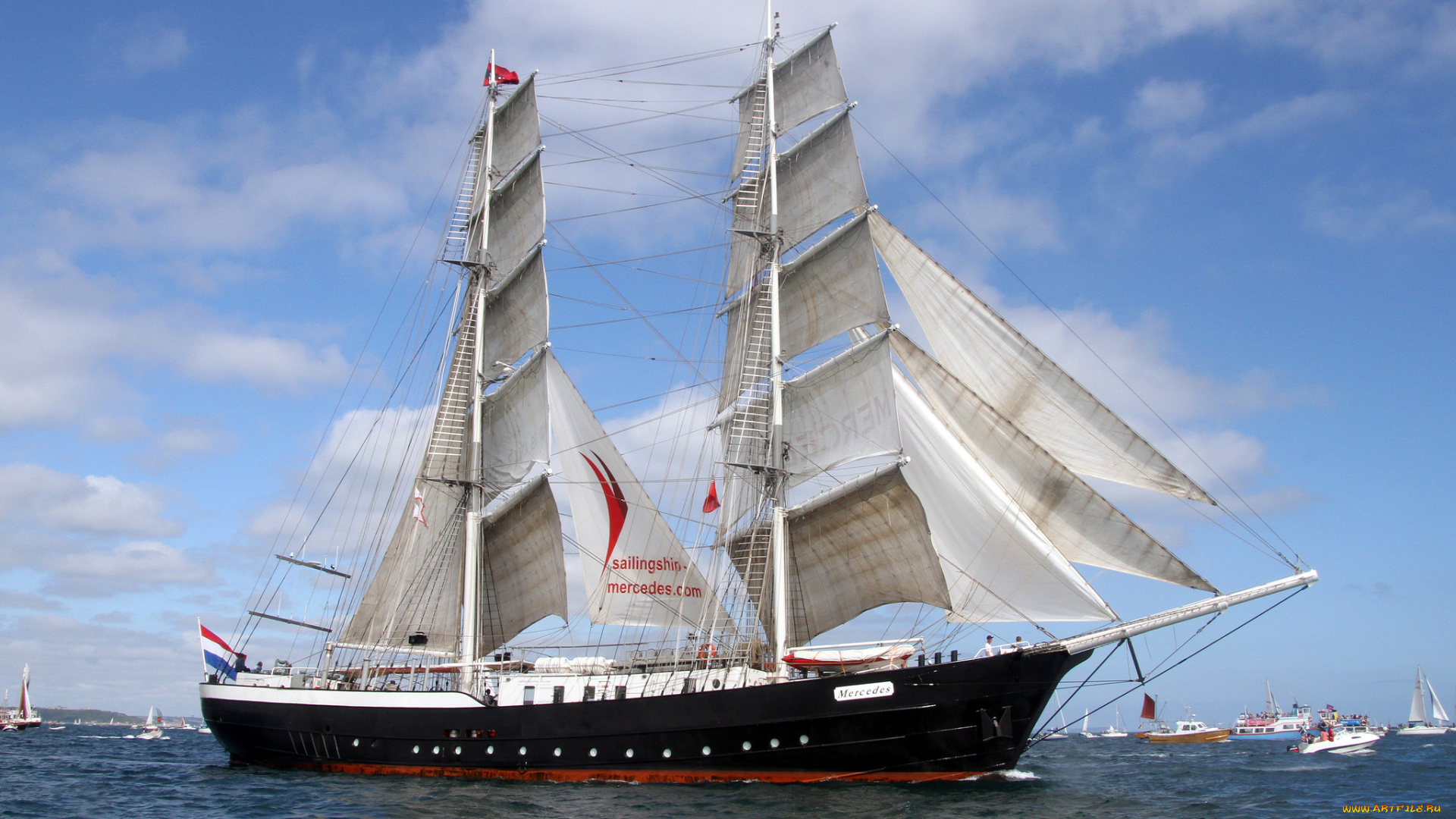 корабли, парусники, паруса, мачты