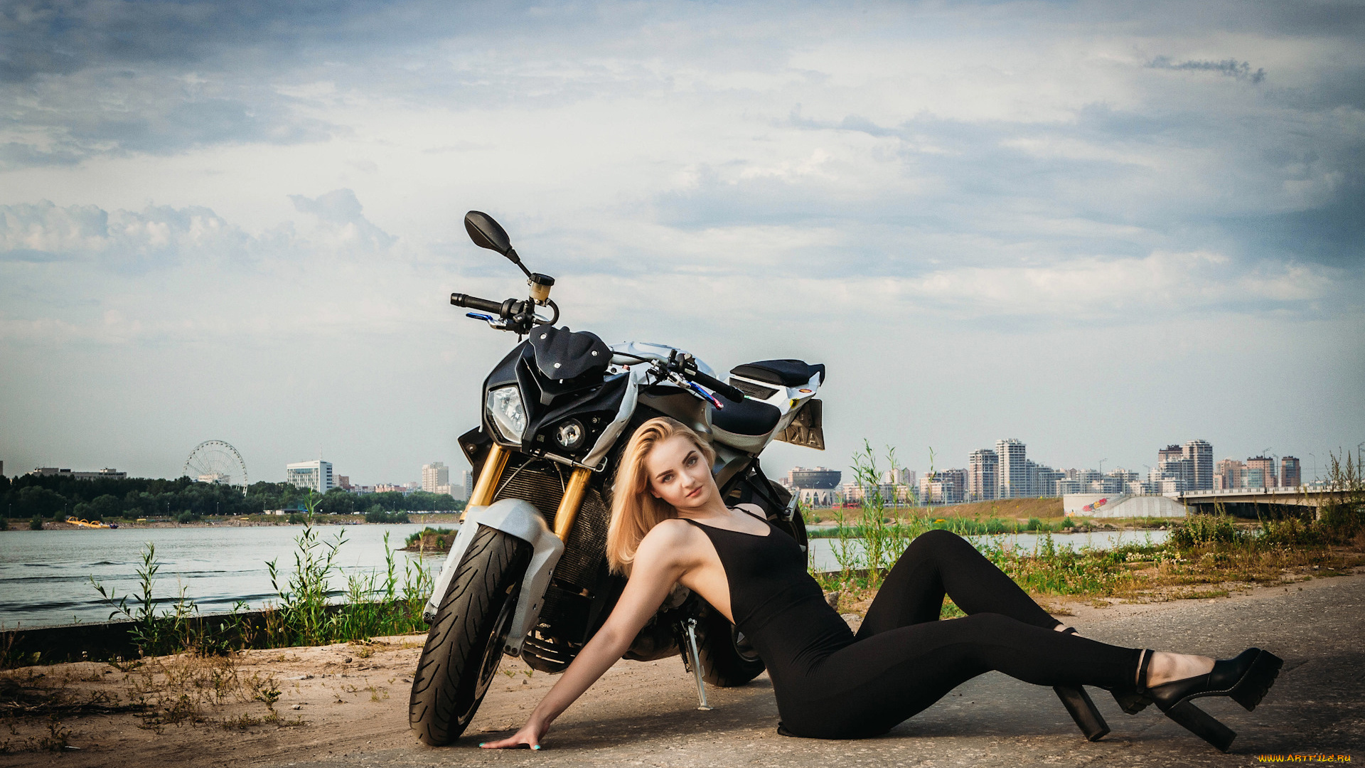 мотоциклы, мото, с, девушкой, девушки