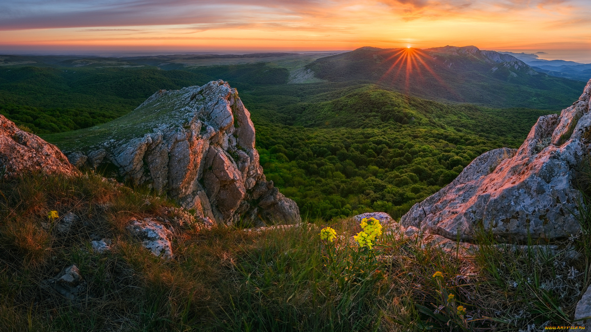 природа, горы, простор