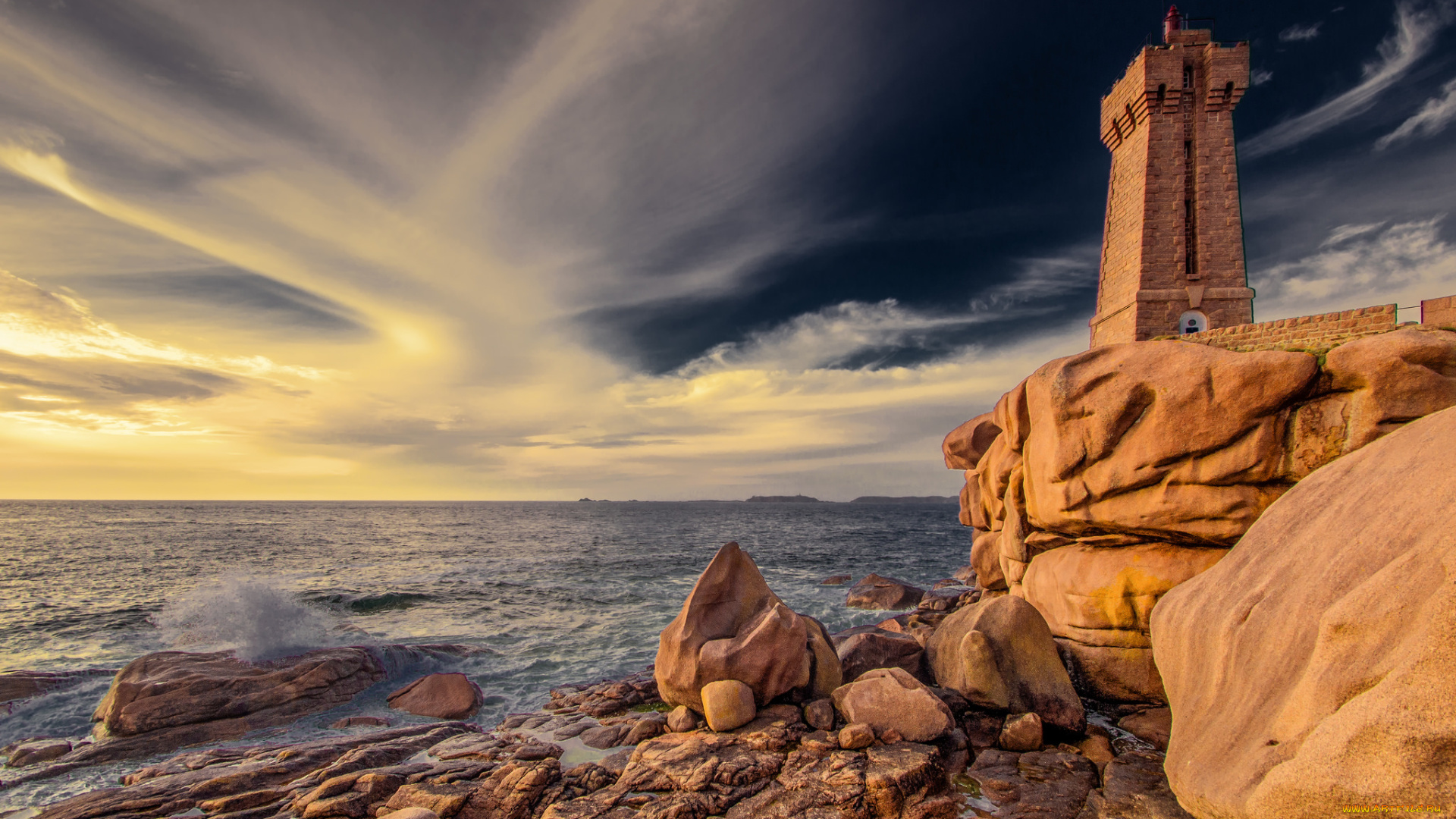 природа, маяки, простор