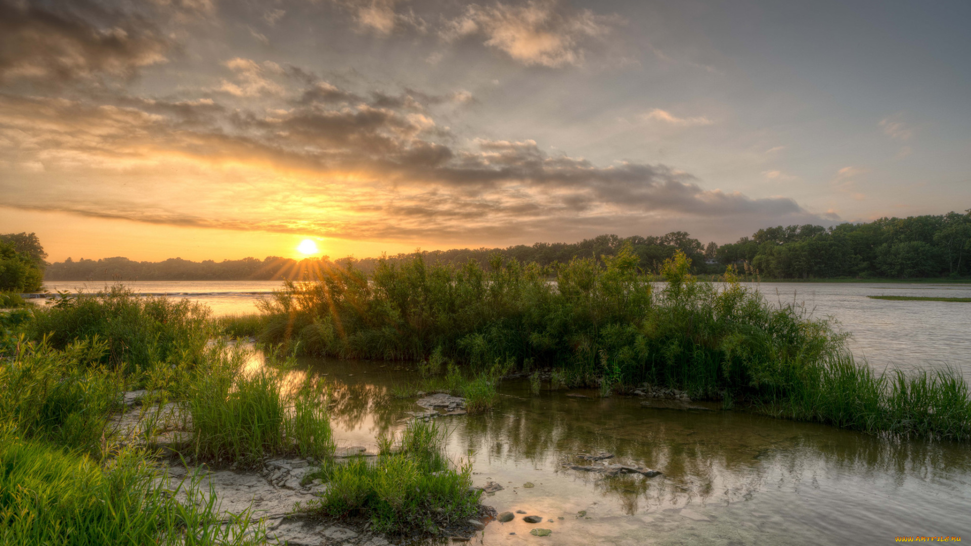 природа, реки, озера, простор